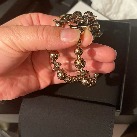 ✨Gorgeous Chanel Hoop Earrings✨ - Picture 8 of 10